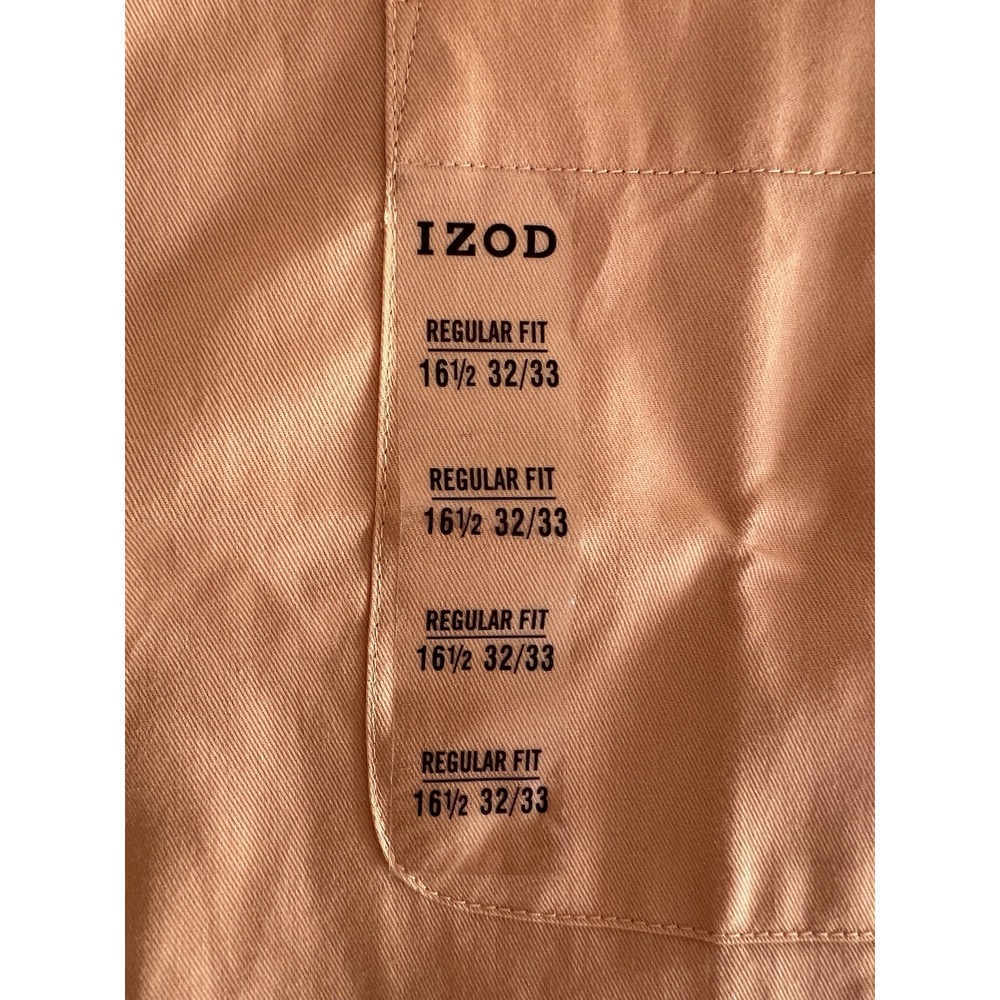 Izod Button Up Shirt Men's Long Sleeve Size 16 1/2 - Regular Fit  32/33 - Picture 2 of 6